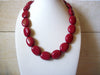 CHAPS Red Stones Nuggets Necklace 42520