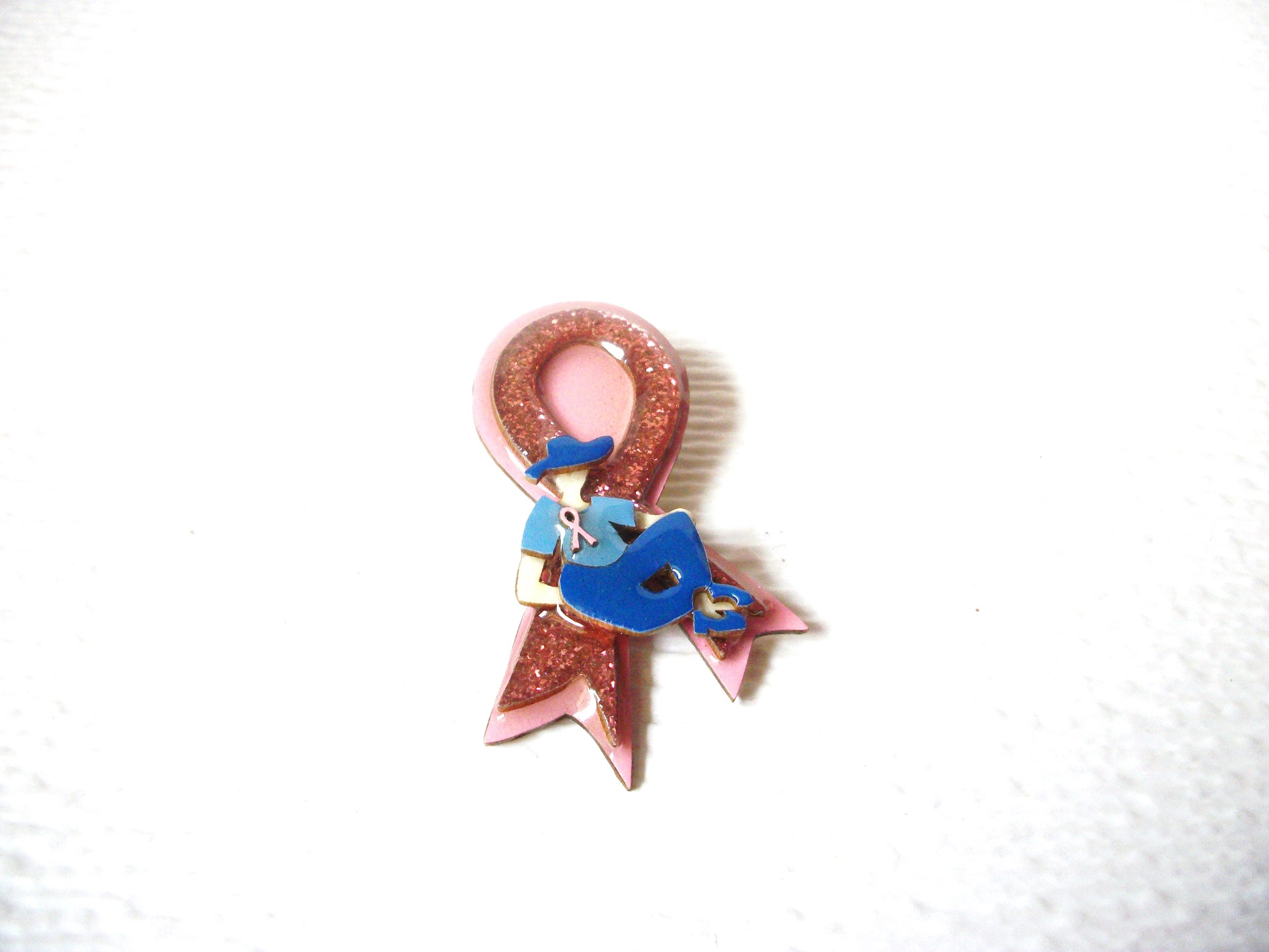 Vintage Lucinda Woman Pins, Cancer Ribbon Designs By Lucinda 111020