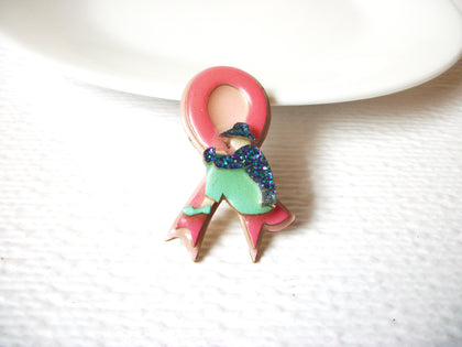 Vintage Lucinda Woman Pins, Cancer Ribbon Designs By Lucinda 111020