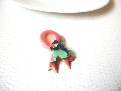 Vintage Lucinda Woman Pins, Cancer Ribbon Designs By Lucinda 111020