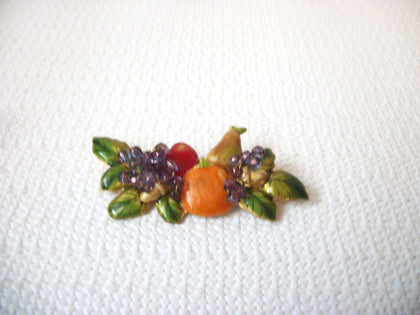 Vintage Enameled Thanksgiving Brooch Pin 82117