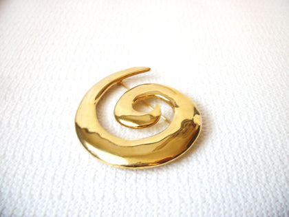 Vintage Large Abstract Snail Brooch Pin 82117