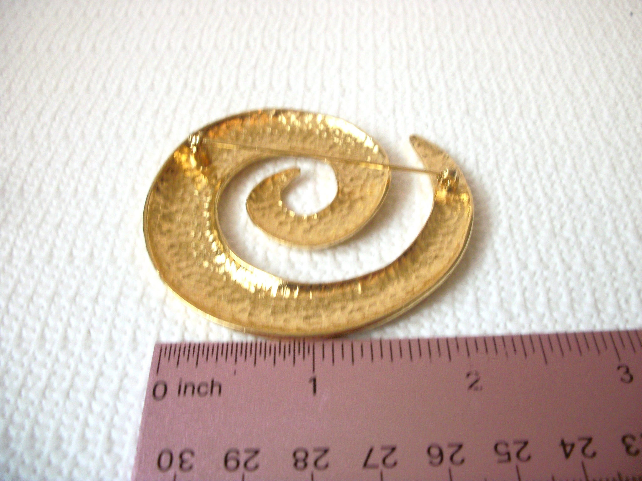 Vintage Large Abstract Snail Brooch Pin 82117