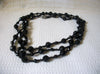 Vintage 62 Inch Black Glass Necklace 42420