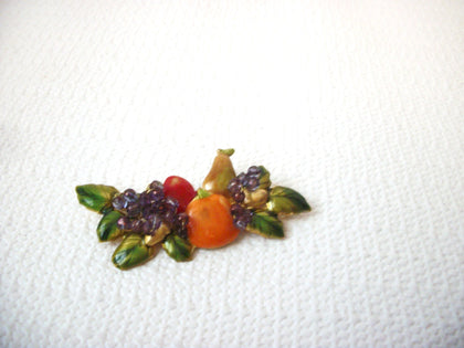 Vintage Enameled Thanksgiving Brooch Pin 82117