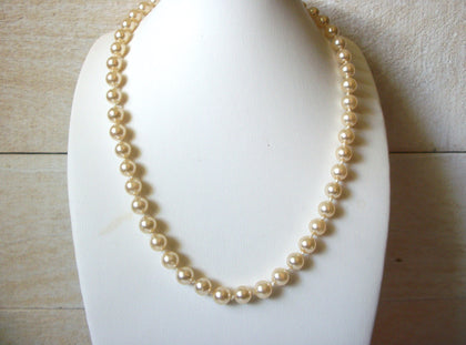 Vintage Glass Pearl Necklace 42520