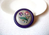 Vintage Signed Wood Hand Painted Brooch Pin 111120