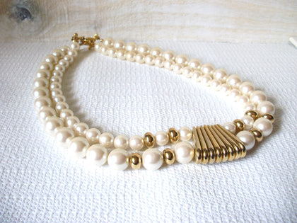 Retro Faux Pearl Necklace 41920