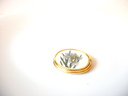 Vintage BARLOW Floral Brooch Pin 111120