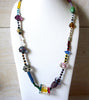Vintage Colorful Glass Necklace 41920
