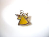 Vintage Glass Angel Brooch Pin 1