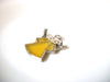 Vintage Glass Angel Brooch Pin 1