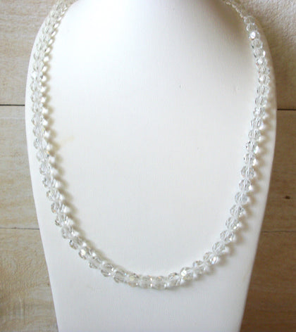 SAL Swarovski Clear Crystals Glass Necklace 41920