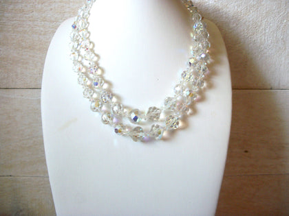 Vintage 1950s Aurora Borelias Glass Necklace 41920