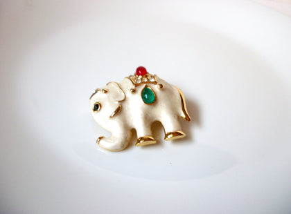 Retro Elephant Brooch Pin 111120