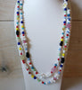 Vintage Colorful Italian Hand Made Glass Necklace 41920