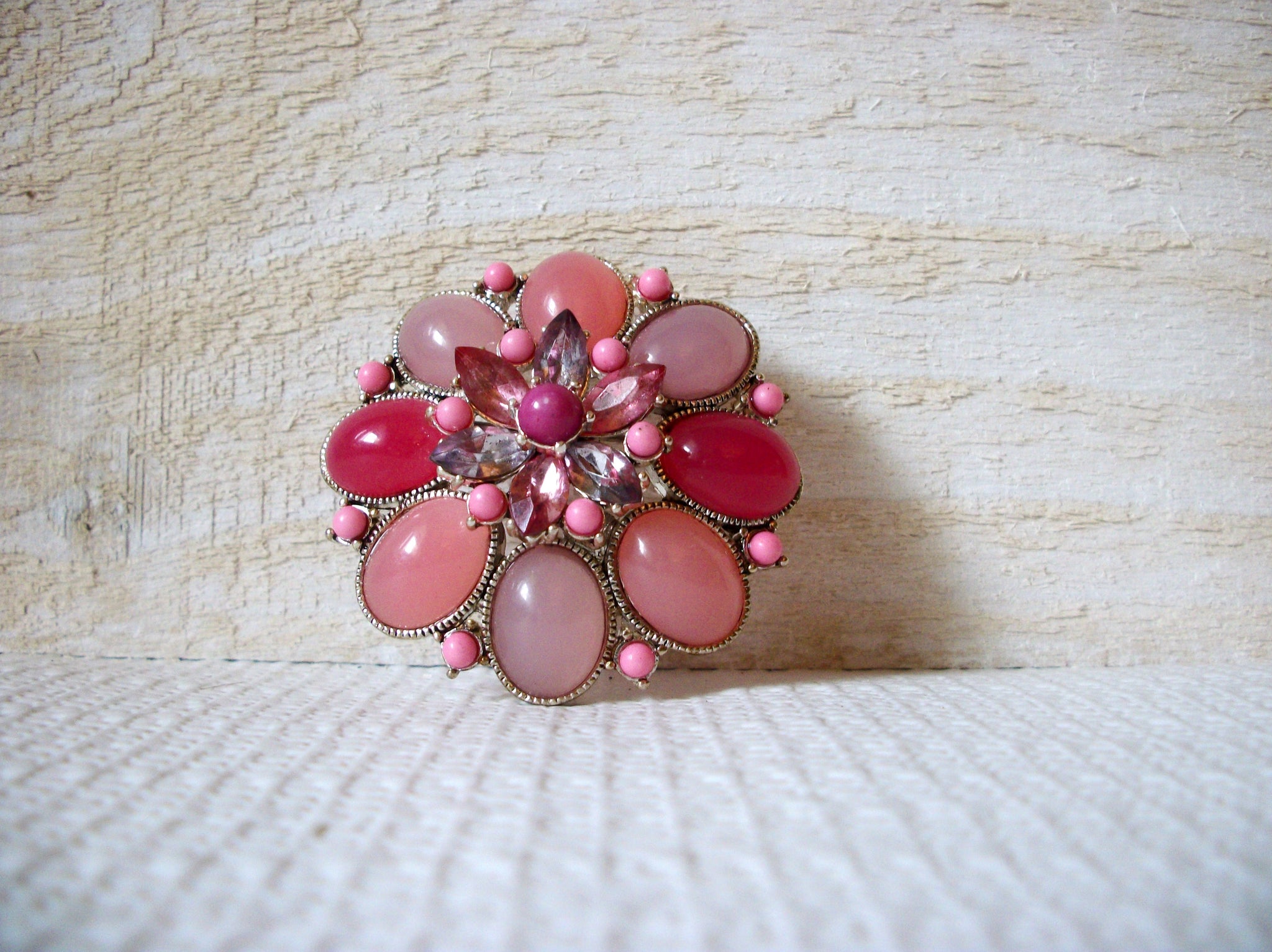 Retro Floral Rhinestones Brooch 42720