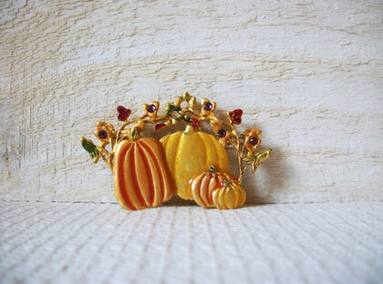 Vintage Pumpkin Patch Brooch 42720