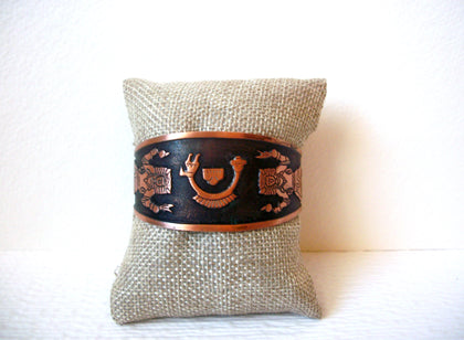 Vintage Solid Copper Ethnic Cuff Bracelet 111120
