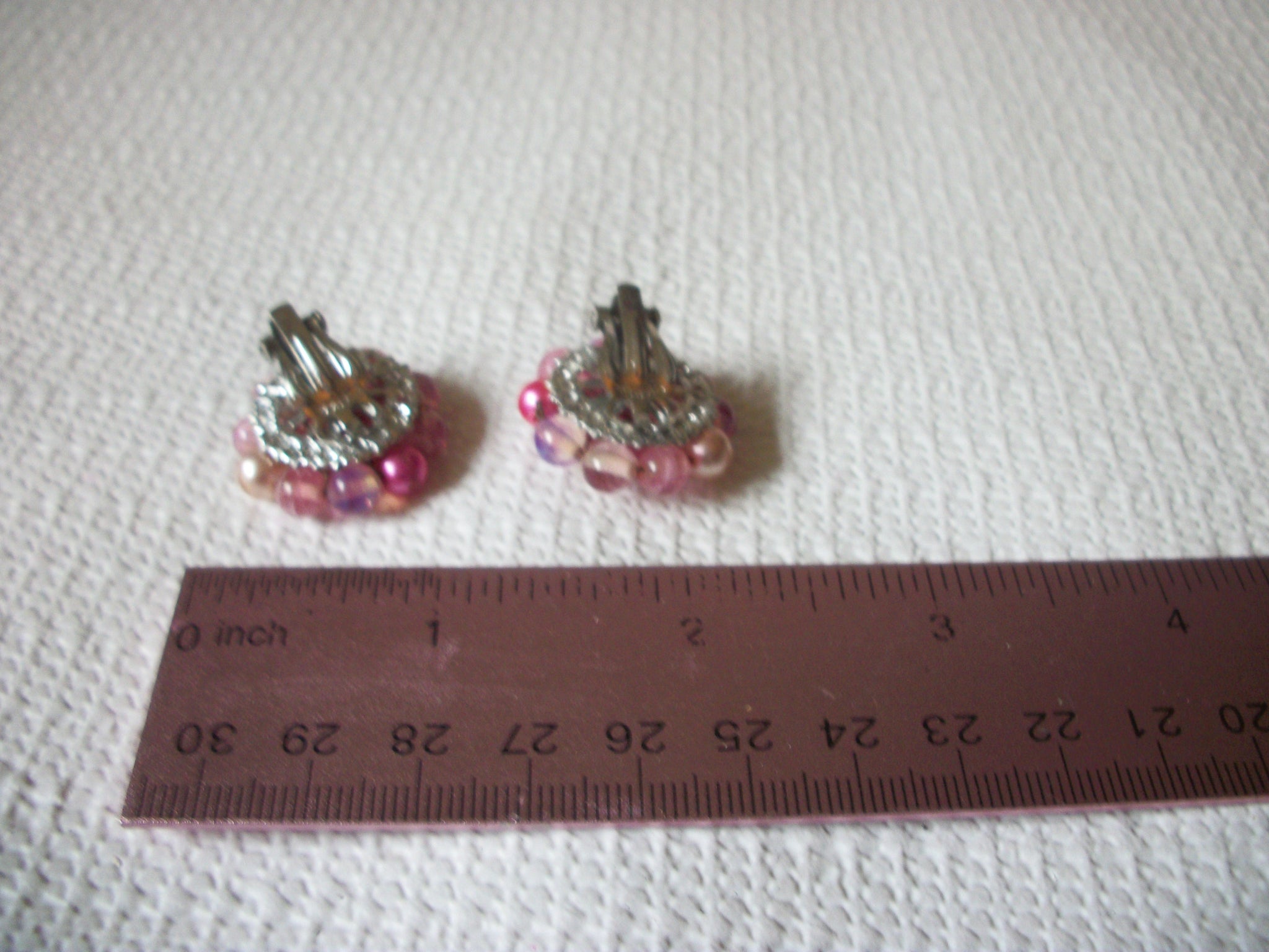 JAPAN Glass Cluster Earrings 42720