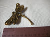 Retro Massive Blue Sparkling Dragonfly Brooch 42620