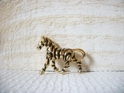 Vintage Zebra Animal Brooch 42820