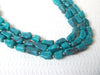 Vintage Chunky Multi Strand Turquoise Lucite Necklace 70616
