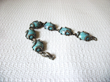 Vintage Victorian Robin Eggs Stones Bracelet 42820