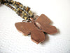 Vintage Stones Rhinestones Butterfly Necklace 111220