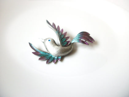 Vintage JJ Stamped Pewter Brooch Pin 111320