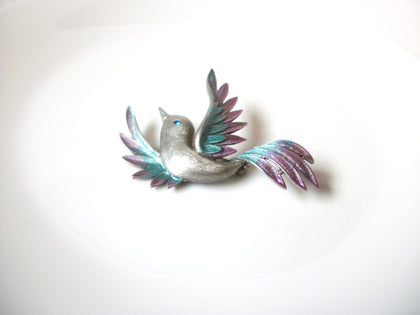 Vintage JJ Stamped Pewter Brooch Pin 111320