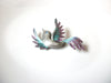 Vintage JJ Stamped Pewter Brooch Pin 111320