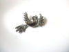 Vintage JJ Stamped Pewter Brooch Pin 111320