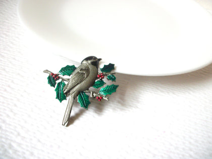 Vintage JJ Stamped Pewter Brooch Pin 111320