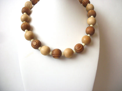 Vintage Natural Organic Wood Necklace 70616