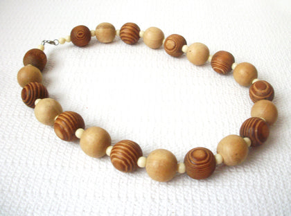 Vintage Natural Organic Wood Necklace 70616