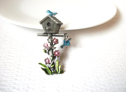 Vintage JJ Stamped Pewter Brooch Pin 111320