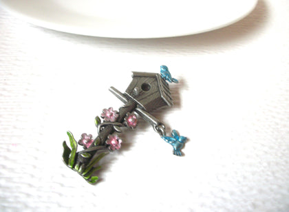 Vintage JJ Stamped Pewter Brooch Pin 111320