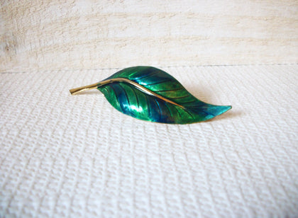 Vintage Colorful Leaf Brooch 42720