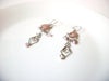 Vintage Pink Quartz Earrings 111220