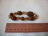 Czech Glass Brown Amber Bracelet 42820