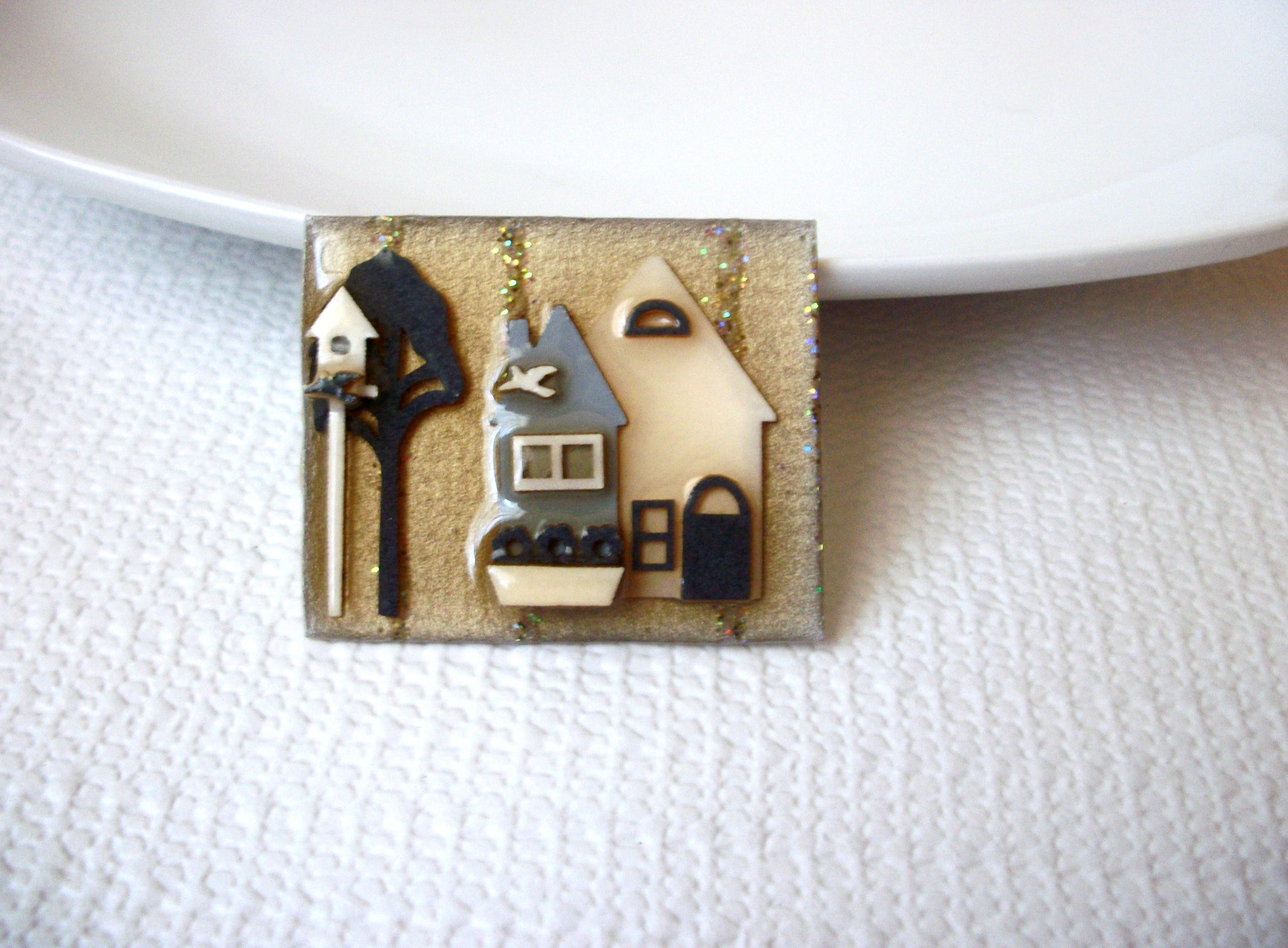 Lucinda Pins, House Pins By Lucinda, Little Bird House Pins Brooch 113016