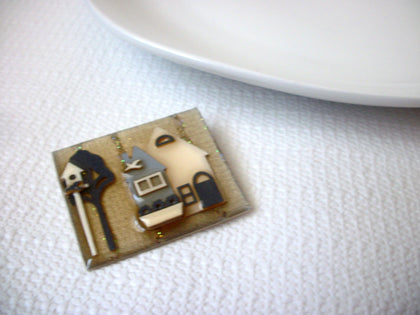 Lucinda Pins, House Pins By Lucinda, Little Bird House Pins Brooch 113016