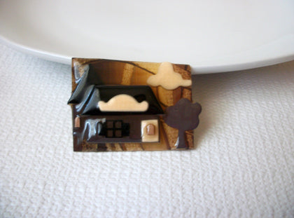Lucinda Pins, House Pins By Lucinda, Little Cottage Pins Brooch 113016