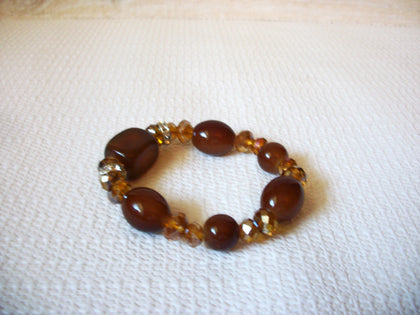 Czech Glass Brown Amber Bracelet 42820