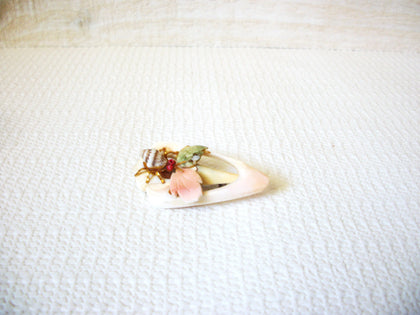 Vintage Shell Glass Brooch 42920