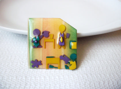 Vintage LUCINDA Pins, Little People Pins By Lucinda Pins Brooch 113016 l