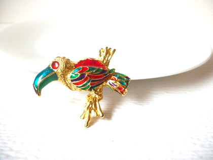 Retro Colorful Bird Brooch Pin 111320