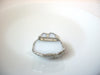 Vintage 1950s Frosted Glass Bunny Brooch Pin 111320