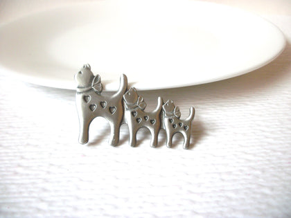 Vintage R Tennesmed Sweden Cats Brooch Pin 111320